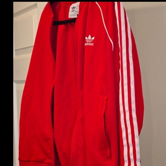 Adidas Red Track Jacket - Picture 4 of 7